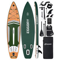 STAND-UP PADDLE BOARD Rutschfest(335 × 81 × 15cm) - Grün, Kunststoff (335/81cm)