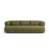 SOFA Jenny aus Boucle grün 4 Sitzplätze - Grün, Textil (90/73/226cm) - Micadoni