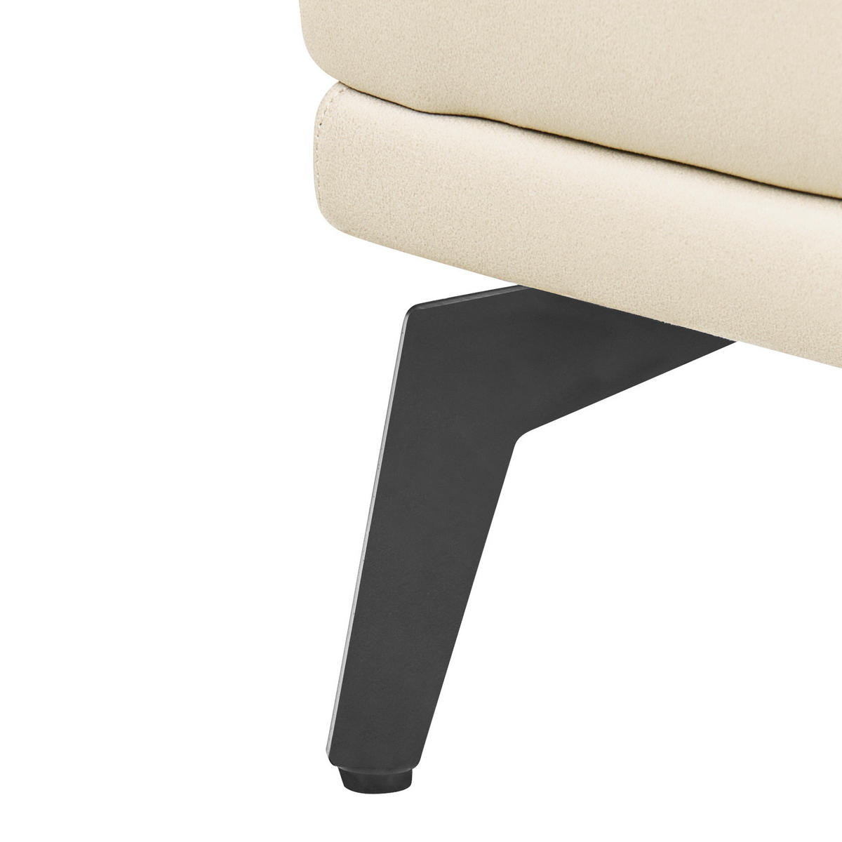 SESSEL Stoff Beige Vejen - Beige/Schwarz, Textil (112/91/92cm) - Beliani