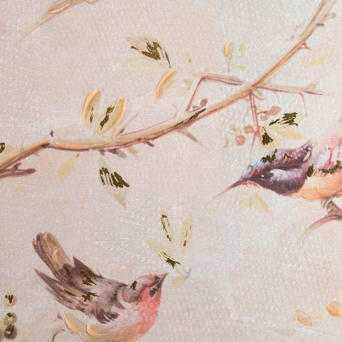 LEINWANDBILD Sonnenuntergang 70x50cm - Pink/Beige, Holzwerkstoff (50/1cm) - Art for the Home