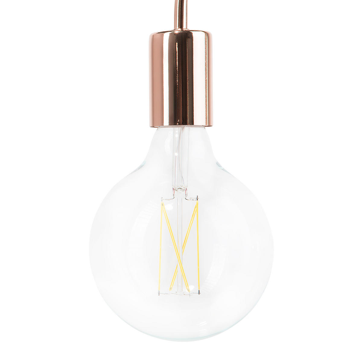 SCHREIBTISCHLAMPE Savena 15/15/48 cm - Kupferfarben, Metall (15/15/48cm) - Beliani