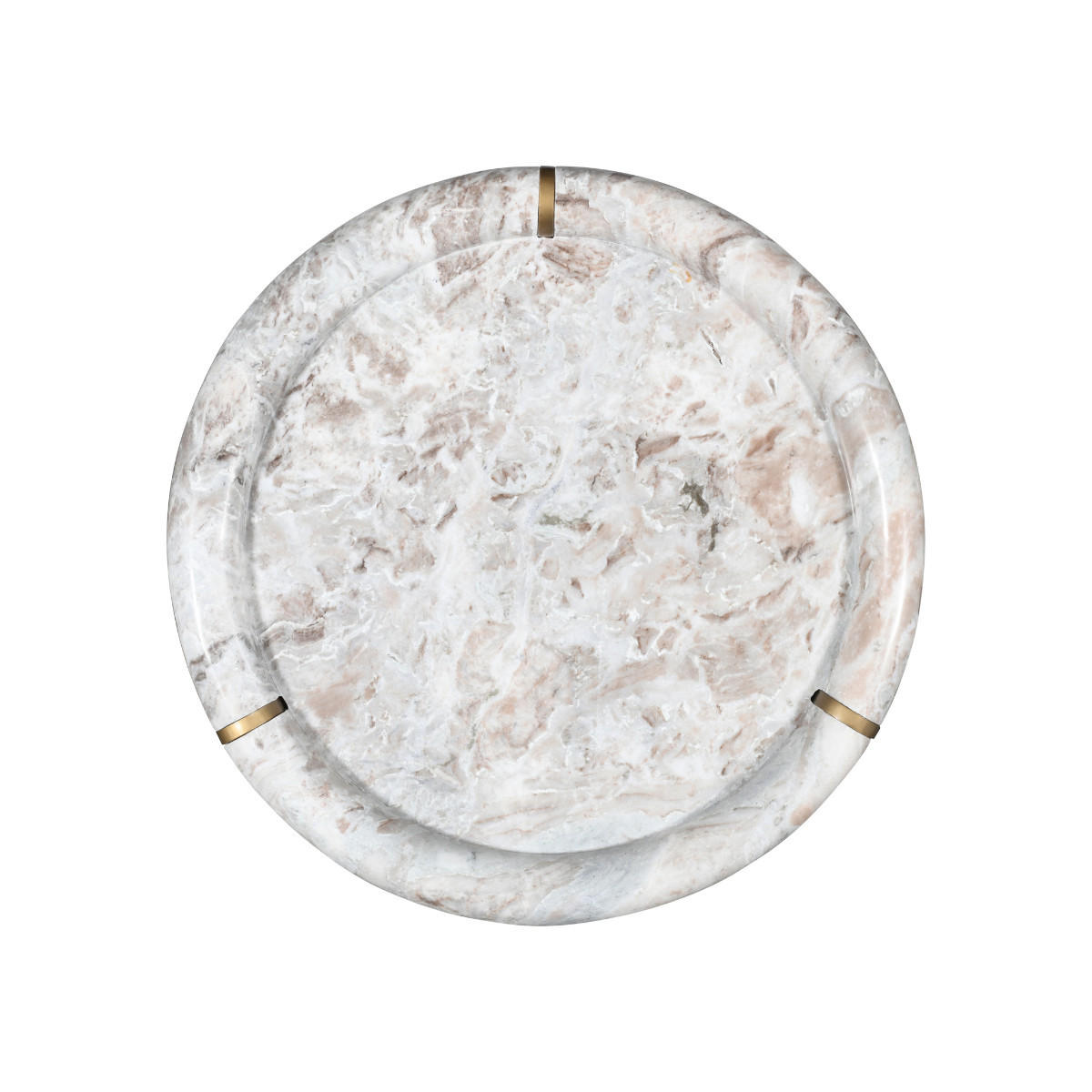 COUCHTISCH GROSS marmor metall 80/80/35 cm - Braun, Naturmaterialien (15/80/35cm) - Signature