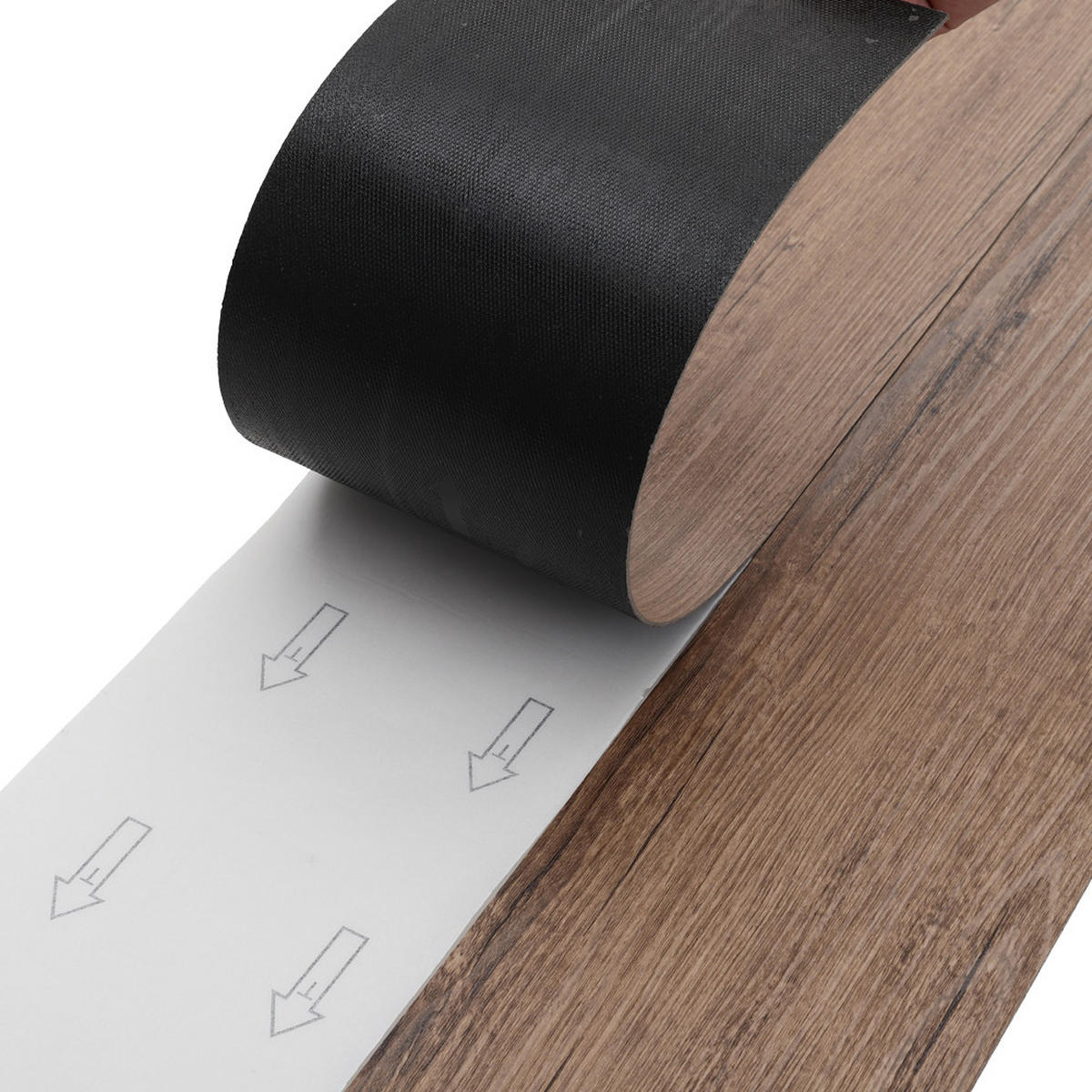 VINYLBODEN 5m²/36-TLG. selbstklebend PVC - Dunkelbraun, Kunststoff (0.2/91.5/15.2cm) - Livingandhome