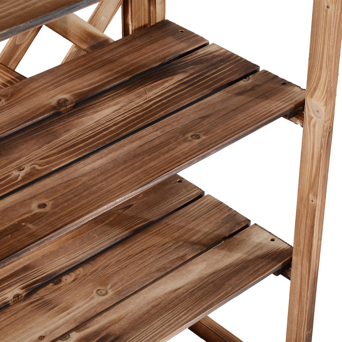 GARTENREGAL aus Tannenholz 75x38x120 cm in Natur mit 3 Etagen - Naturfarben, Holz (38/120/75cm) - Modfu