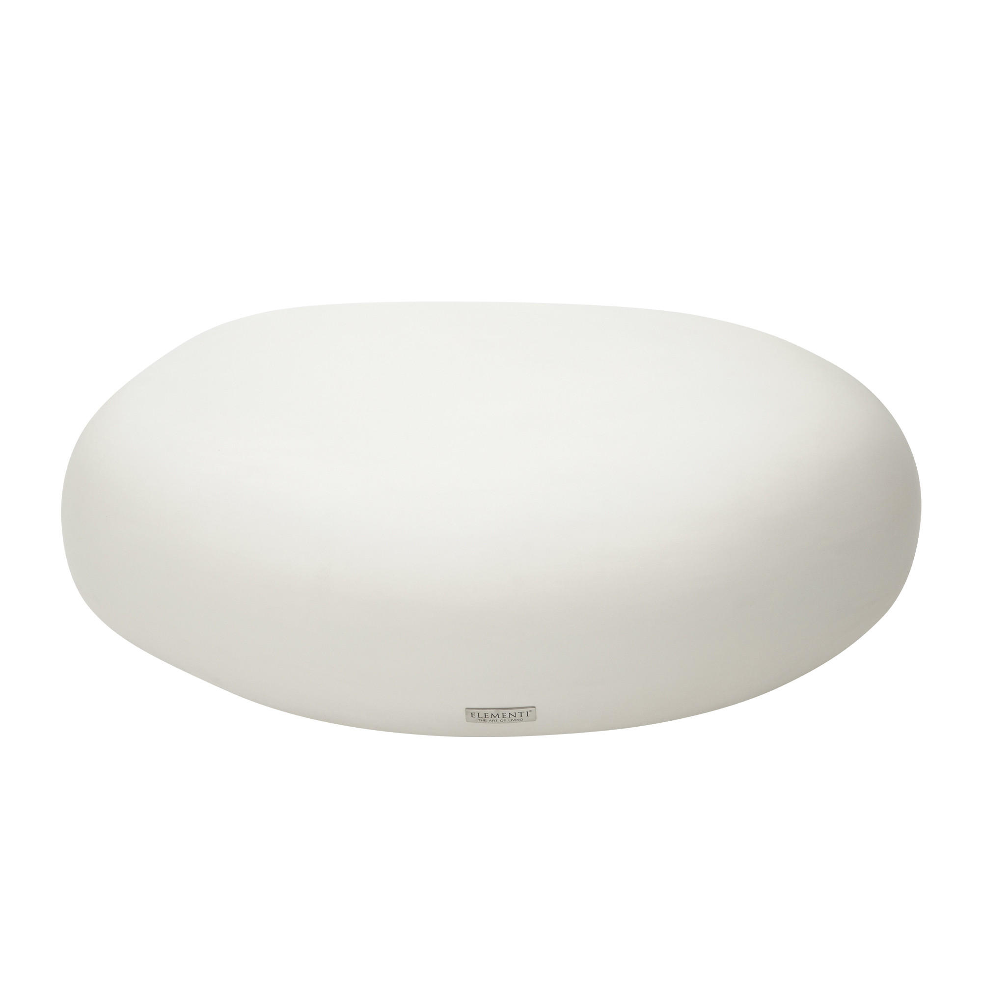 COUCHTISCH HAWAII Steinform Mittel Betonoptik 99 x 71 x 32 cm - Creme, Naturmaterialien (99/71/32cm) - Elementi