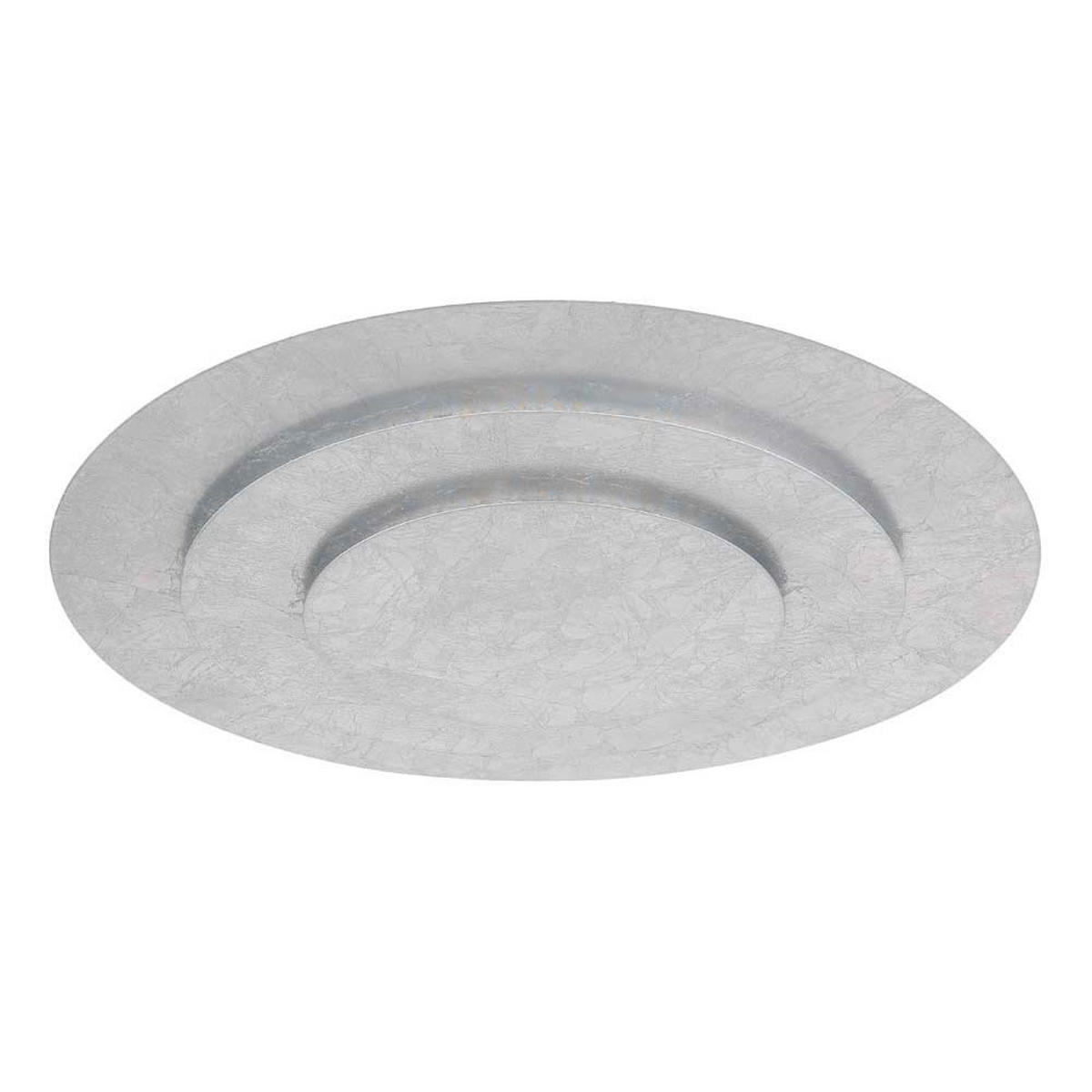 LED DECKENLEUCHTE Metall Silberfarben - Silberfarben, Metall (49/49/7.5cm) - Globo Lighting