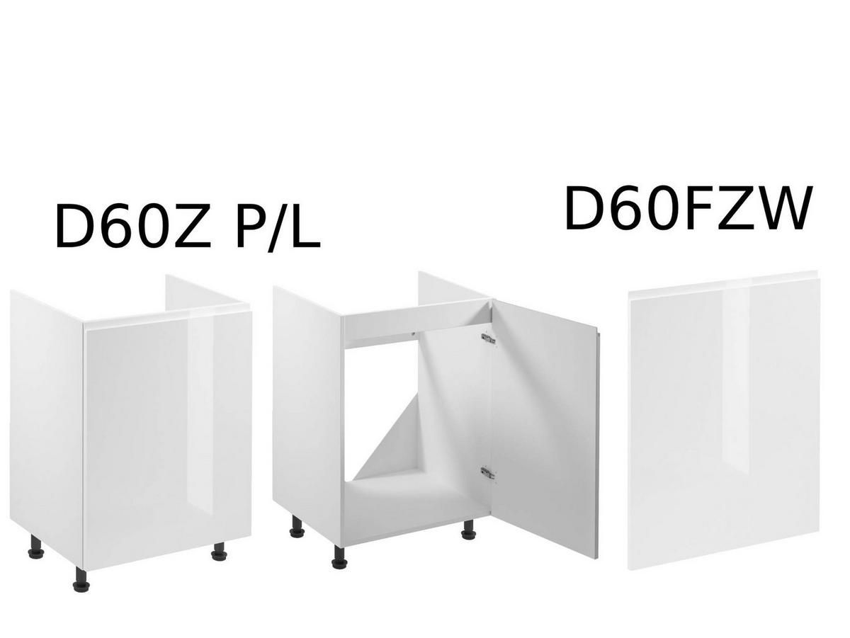 ECKKÜCHE 250 x 270 cm - Aspen K67-M250 - in Weiß/Hochglanz - Weiß Hochglanz, Holz (520/212/270cm)