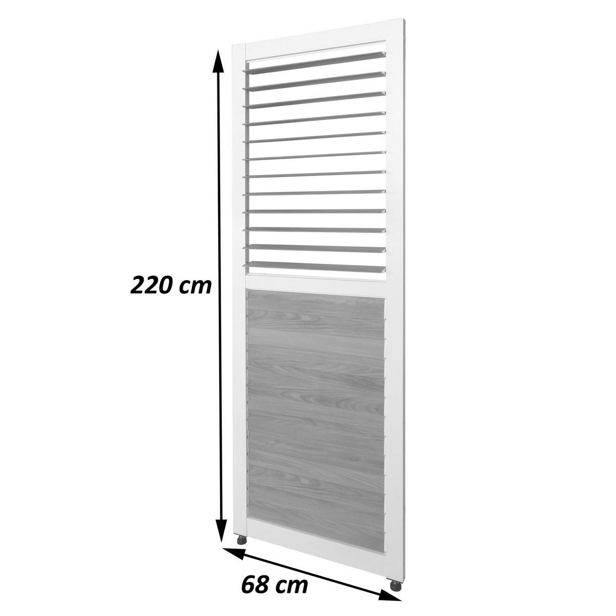 LAMELLENWAND FÜR PERGOLA Anthrazit - Anthrazit, Metall (68/220/3cm) - MCW