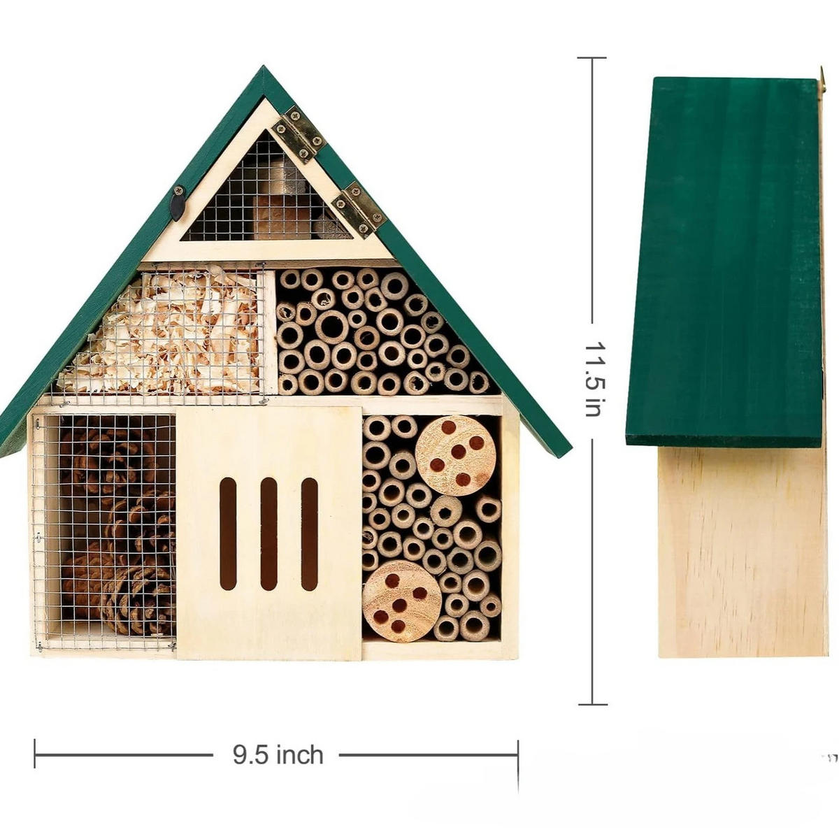 INSEKTENHOTEL 24/9.3/27.3 cm - Multicolor, Holz (9.3/27.3/24cm) - Authentics