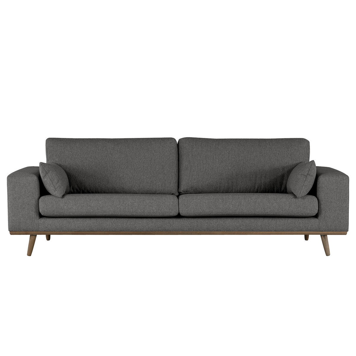 3-SITZER SOFA - Dunkelgrau, Textil (237/81/88cm) - home24