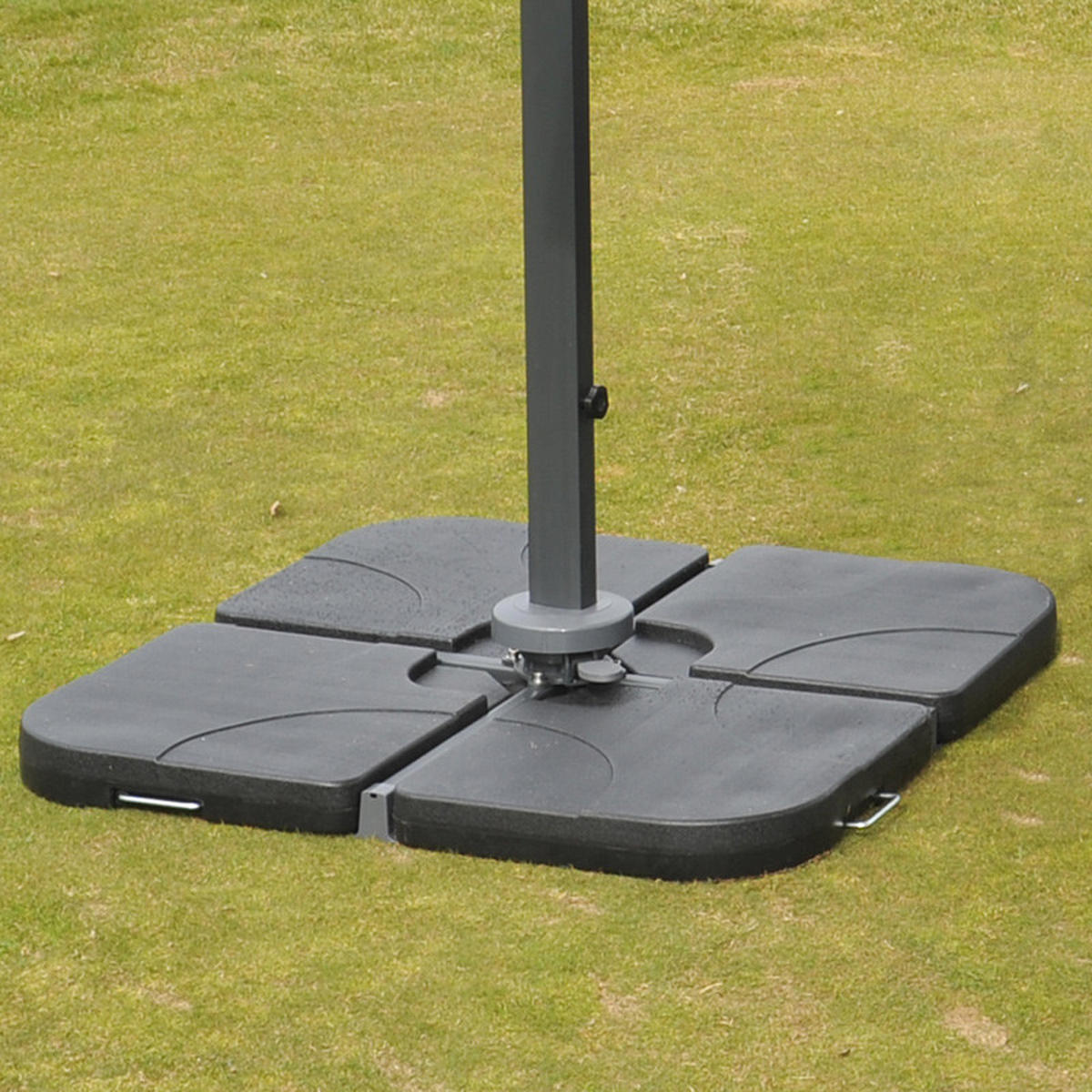 AMPELSCHIRM Anthrazit 350/350 cm - Anthrazit, Textil (410/350cm) - MCW