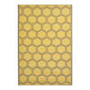 OUTDOORTEPPICH Wabenmuster 122/182 cm - Gelb, Kunststoff (122/182cm) - Homescapes