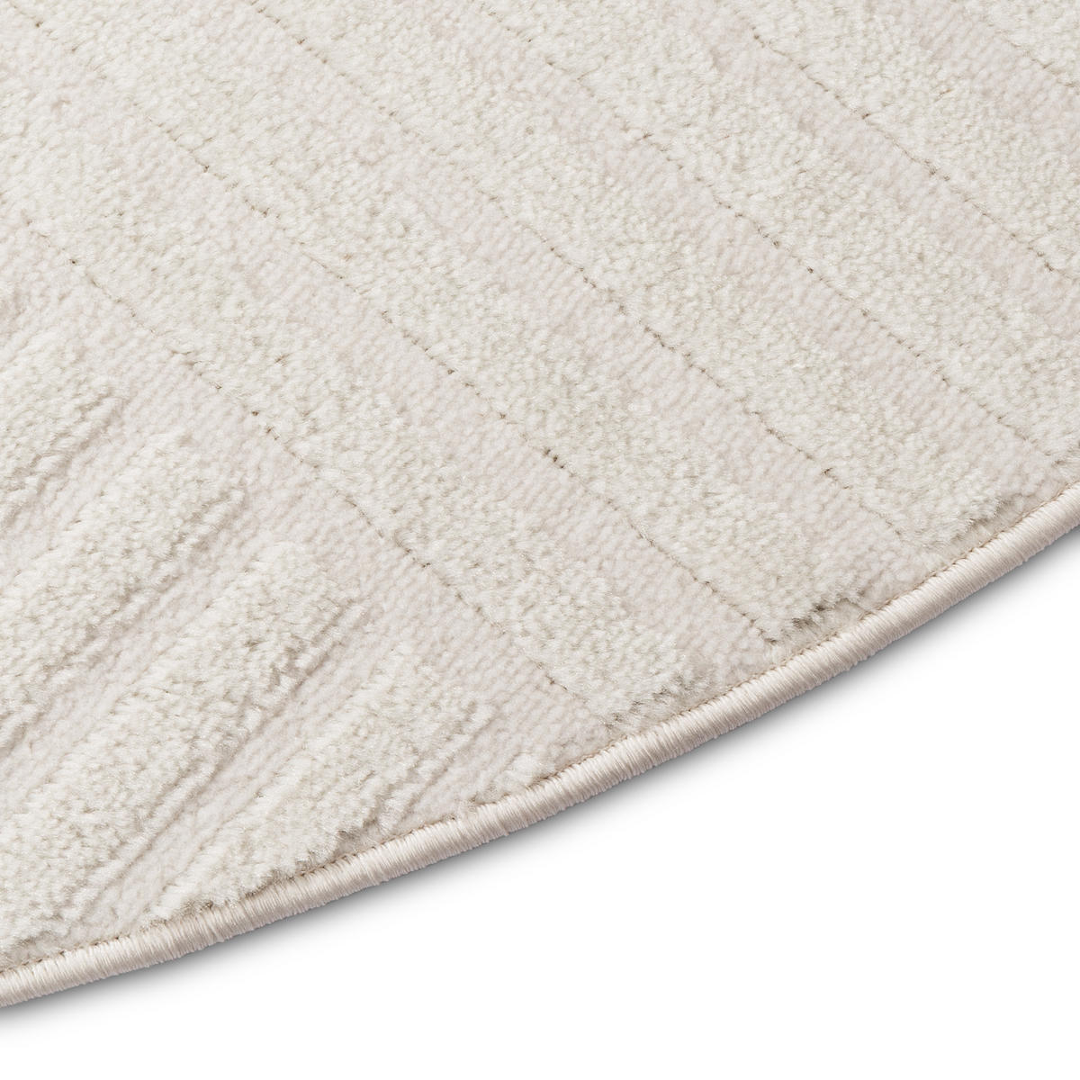 TEPPICH HYGGE Creme, rund 200/200 cm - Creme, Textil (200/200cm) - Tapiso