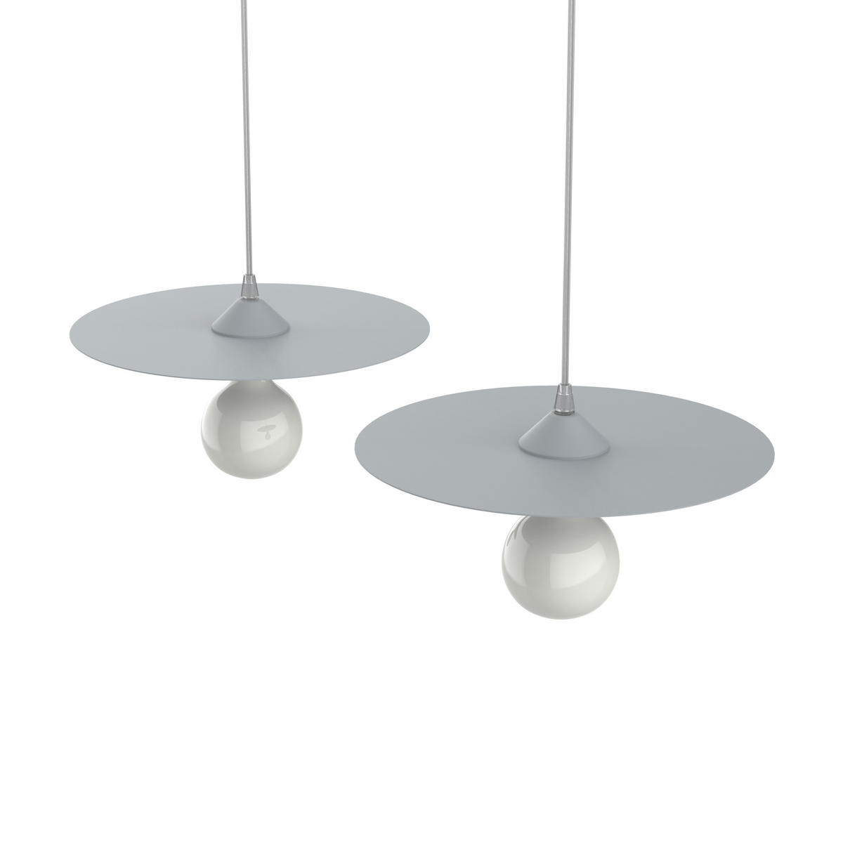 HÄNGELEUCHTE - Grau, Metall (30/30/7cm) - Lumicom