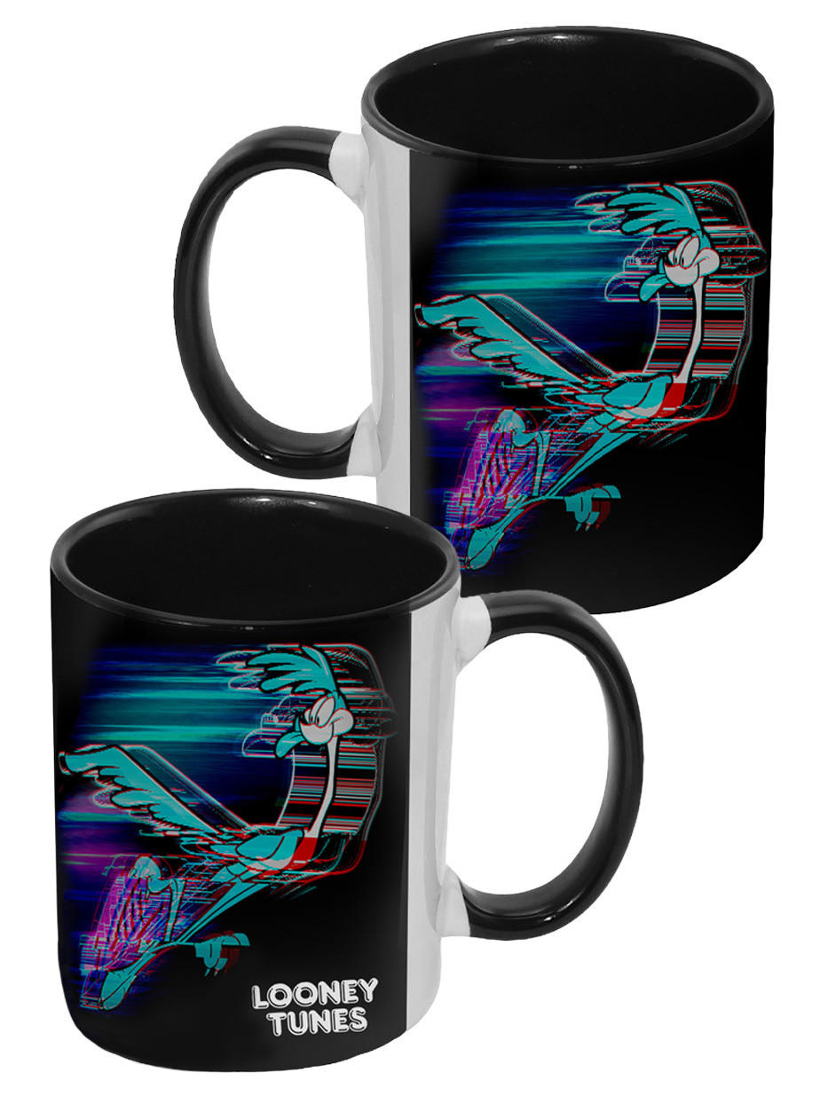 KAFFEEBECHER Looney Tunes Road Runner Schwarz 320 ml - Multicolor, Keramik (0.32L) - Looney Tunes