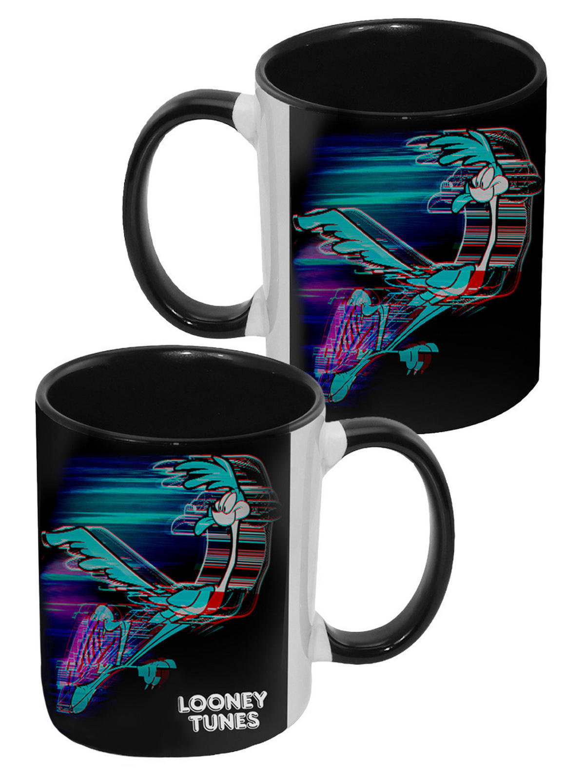 KAFFEEBECHER Looney Tunes Road Runner Schwarz 320 ml - Multicolor, Keramik (0.32L) - Looney Tunes