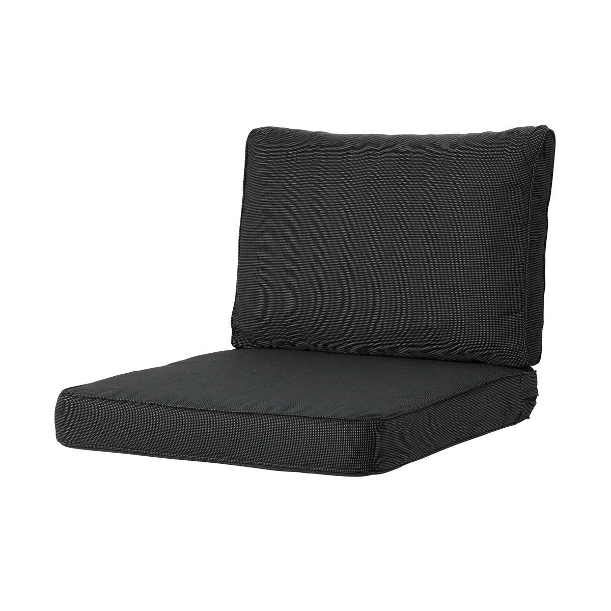 RÜCKENKISSEN Rippe 40/60 cm 2er-Set - Schwarz, Textil (60/8/40cm) - Madison