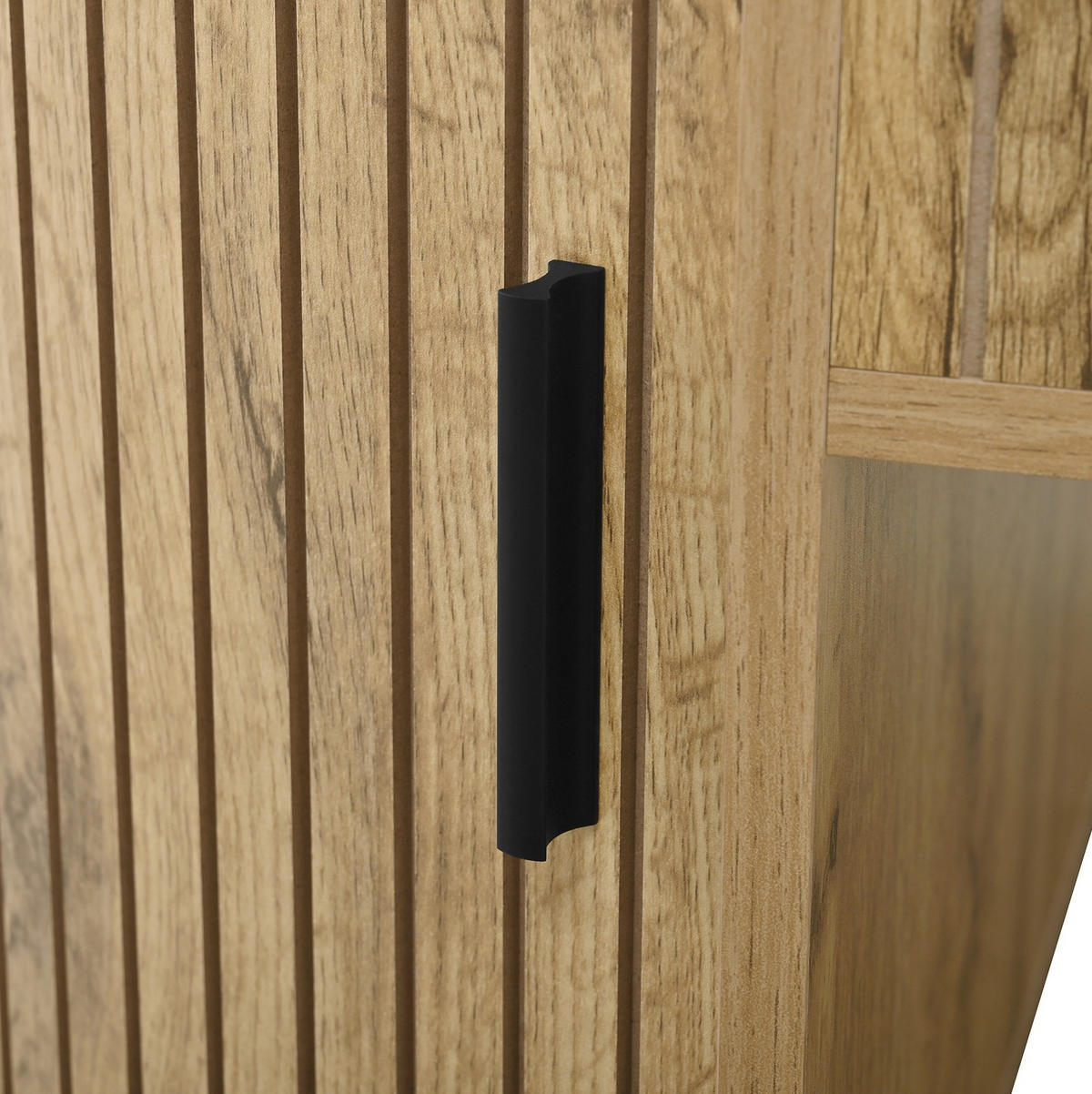 KONFERENČNÍ stolek z MDF 100x40,5x50 cm dubový s výškově nastavitelnou deskou, posuvnými dveřmi a úložným prostorem - barva dubu, kompozitní dřevo (100/50/40.5cm) - Modfu