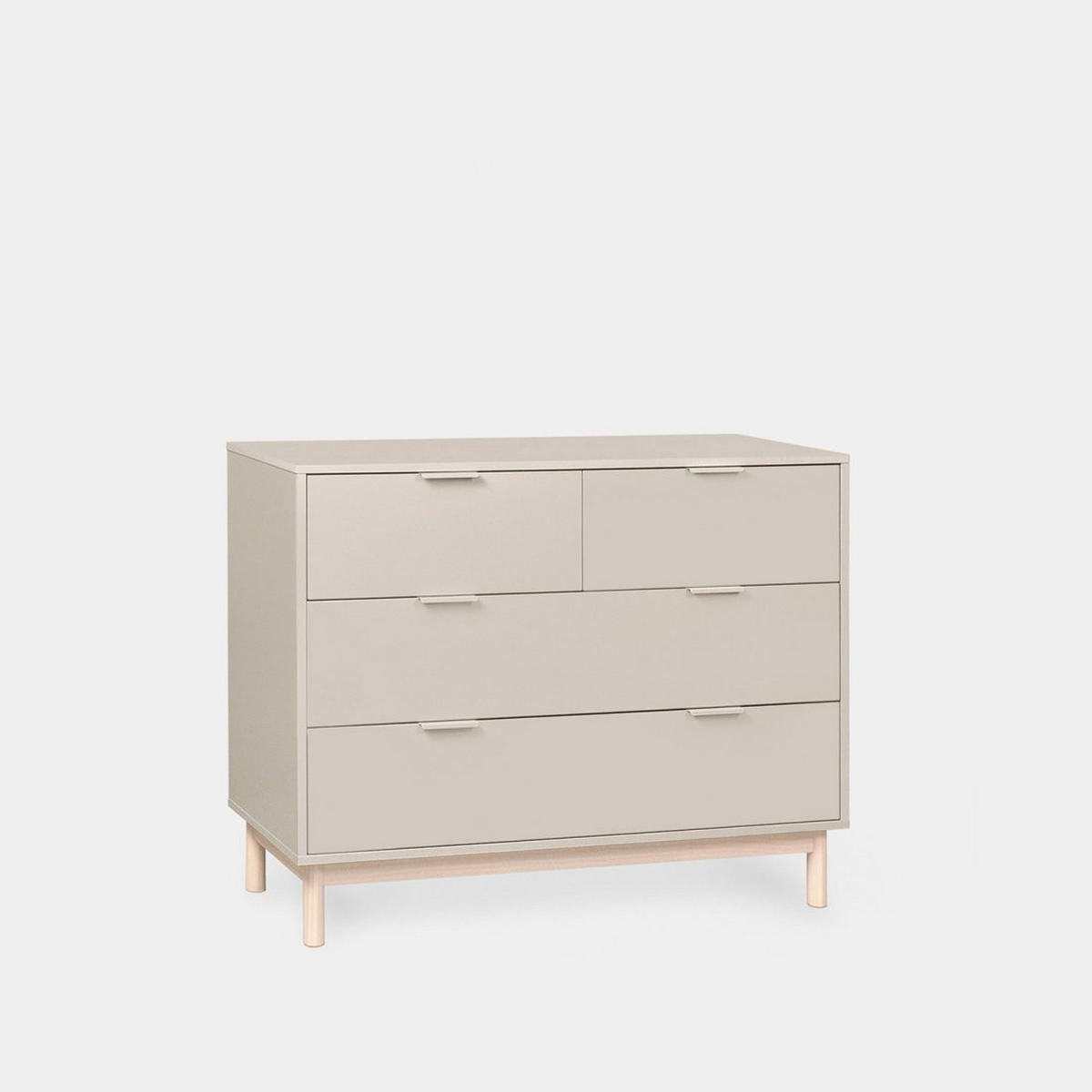 KOMMODE MIT SCHUBLADEN Elian Grau 100 cm x 80 cm - Grau, Holzwerkstoff (100/80/40cm) - Klast Home