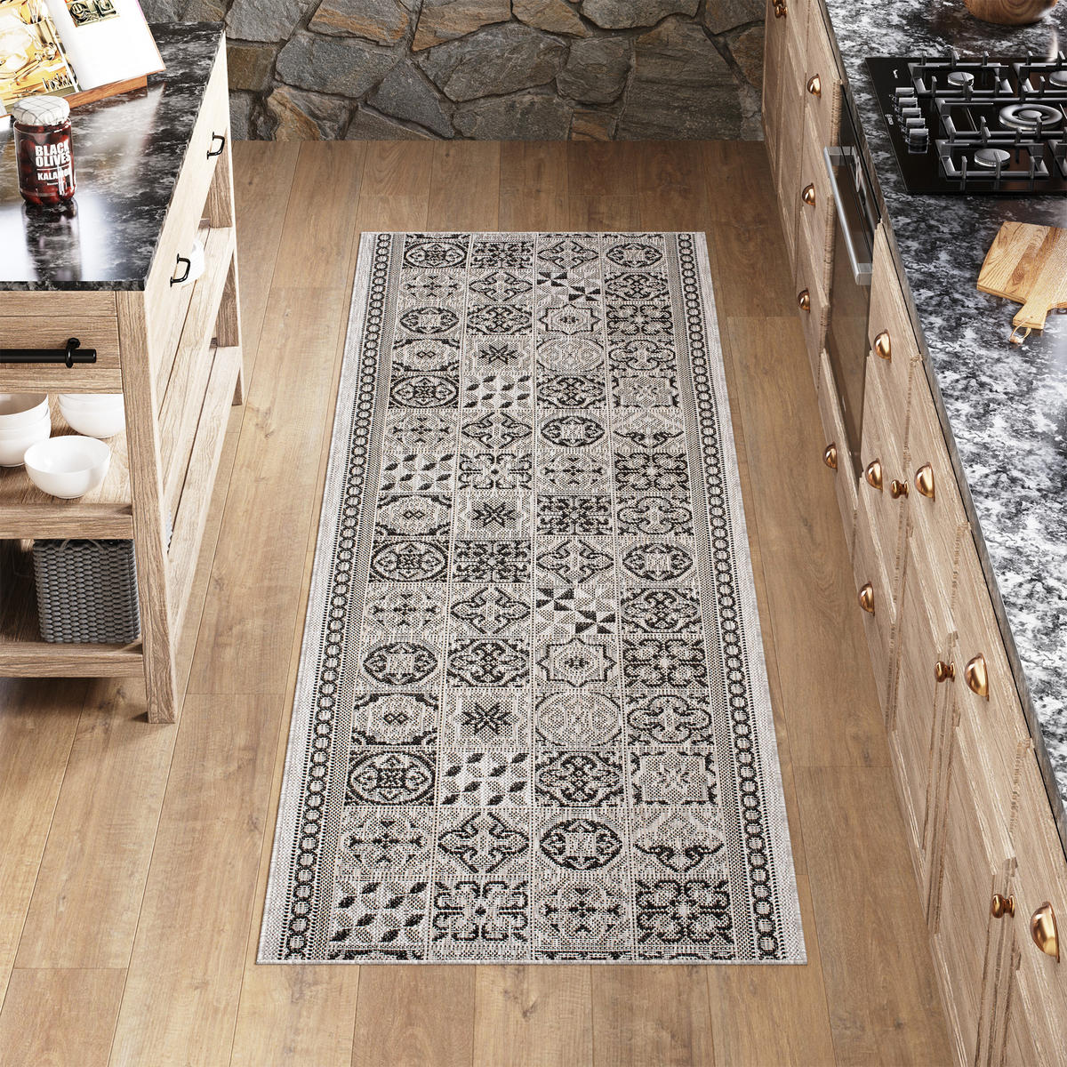 LÄUFER MELISSA Grau Orientalisch 70/900 cm - Grau, Textil (70/900cm) - Tapiso