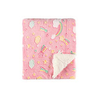 KINDERBETTDECKE Glow 125/150 cm - Rosa, Textil (150/125cm)