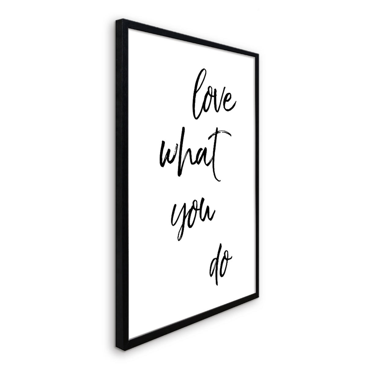 BILD mit Rahmen 2er Set 51x71 cm Spruch: Motivation - Weiß, Holz (51/71cm) - artissimo
