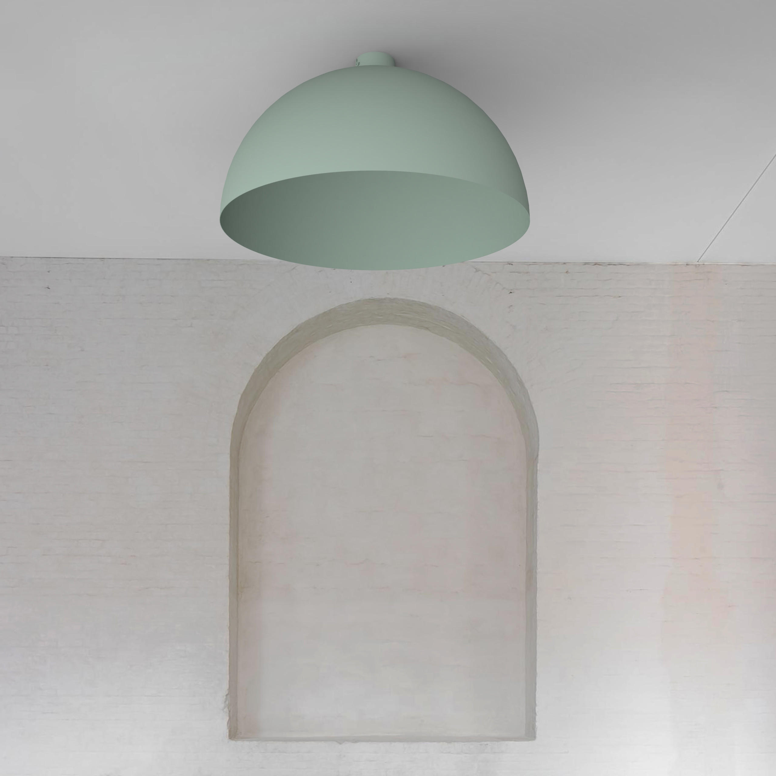 DECKENLEUCHTE - Grün, Metall (60/60/30cm) - Lumicom