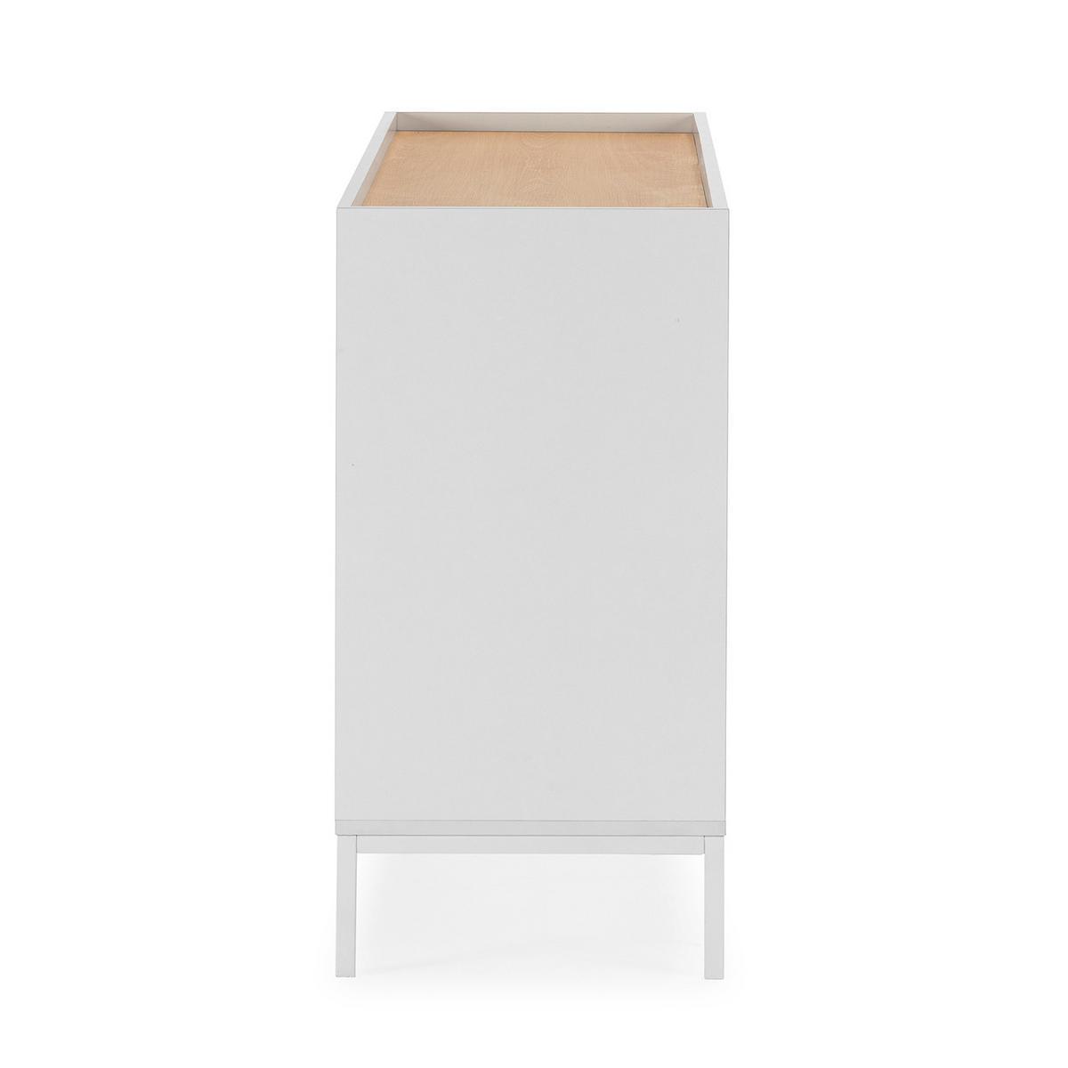 SIDEBOARD Curva 3 türen Weiß - Weiß, Holzwerkstoff (140/80/40cm)