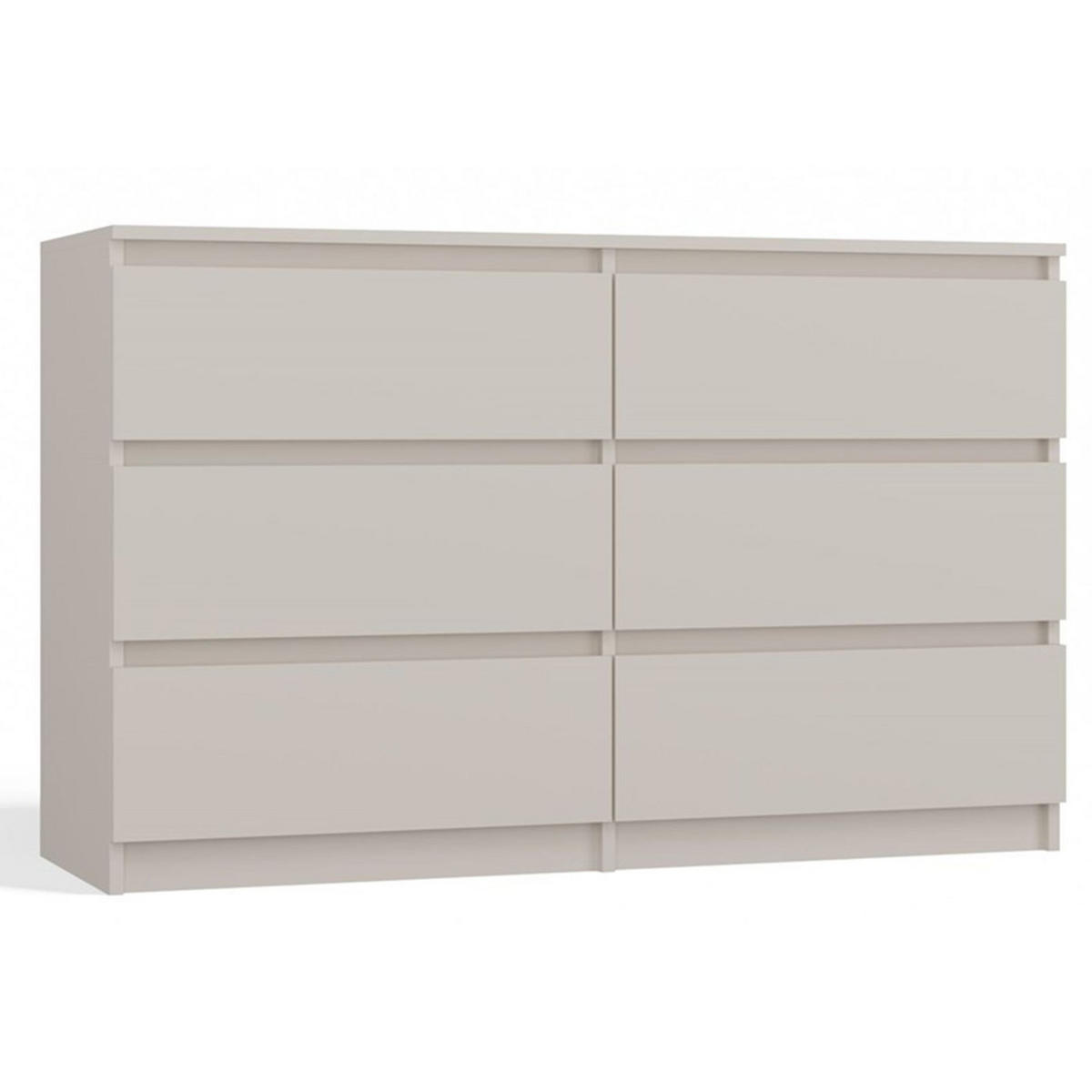 KOMMODE Malwa greige, 75 x 120 x 30 cm - Kaschmir, Holzwerkstoff (120/75/30cm) - Selsey
