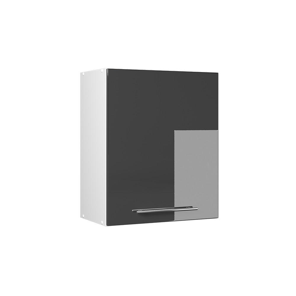 HÄNGESCHRANK Fame-Line, Anthrazit Hochglanz, 60 cm - Anthrazit/Weiß, Holzwerkstoff (60/72/34.1cm) - Vicco