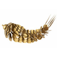 WANDDEKO Gold 70/34 cm - Goldfarben, Metall (2.42/34/10cm) - KUNSTLOFT