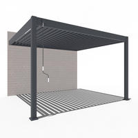 WANDPERGOLA Deluxe Terrassenüberdachung Aluminium 3 x 3,6 m anthrazit - Anthrazit, Metall (300/255/360cm) - WEIDE