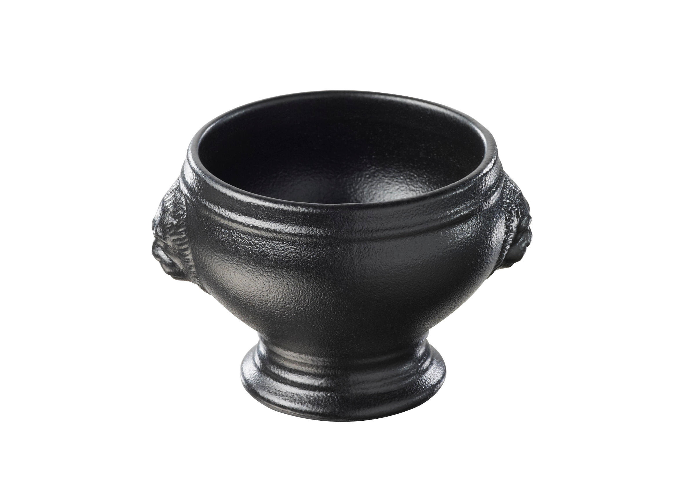 LÖWENKOPF -SCHÄCHEN MINIATUR gusseisener Optik - Multicolor, Keramik (5.5/4.5/5.7cm) - Revol Porcelaine France