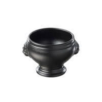 LÖWENKOPF -SCHÄCHEN MINIATUR gusseisener Optik - Multicolor, Keramik (5.5/4.5/5.7cm) - Revol Porcelaine France