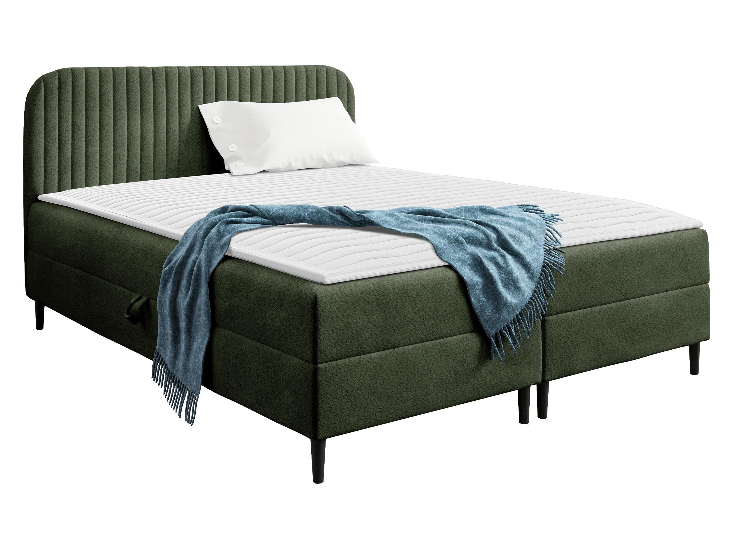 BOXBETT Box Best 1 - Schwarz/Grün, Holz/Holzwerkstoff (180/200cm) - MIRJAN24