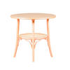 RATTANTISCH Rund Eschefarben 81/81/75 cm - Eschefarben, Holz (81/81/75cm) - Nest Dream