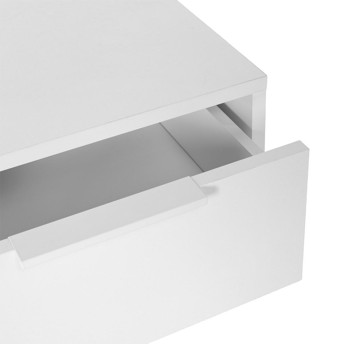 NACHTTISCH schwebende Auri Weiß - Weiß, Holzwerkstoff (40/19/35cm) - VS Venta-stock