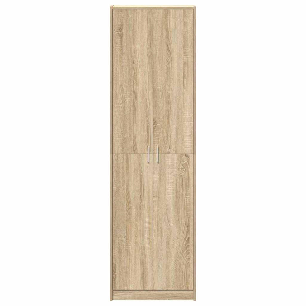 KLEIDERSCHRANK mit 2 Türen, 5 Regalen 55/25/189 cm aus Holzwerkstoff Sonoma-Eiche Dekor - Sonoma Eiche, Holz (55/189/25cm) - vidaXL