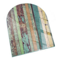 GLASPLATTE für Kamin 80x70 cm Türkis - Türkis, Glas (80/70/0.4cm) - ArtPrintCave