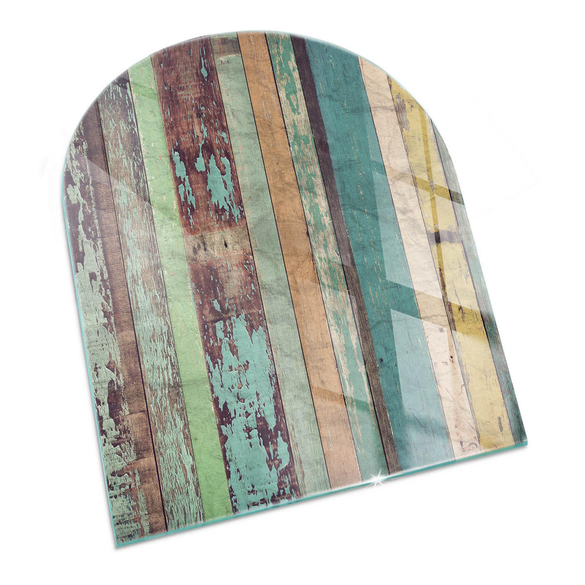 GLASPLATTE für Kamin 80x70 cm Türkis - Türkis, Glas (80/70/0.4cm) - ArtPrintCave