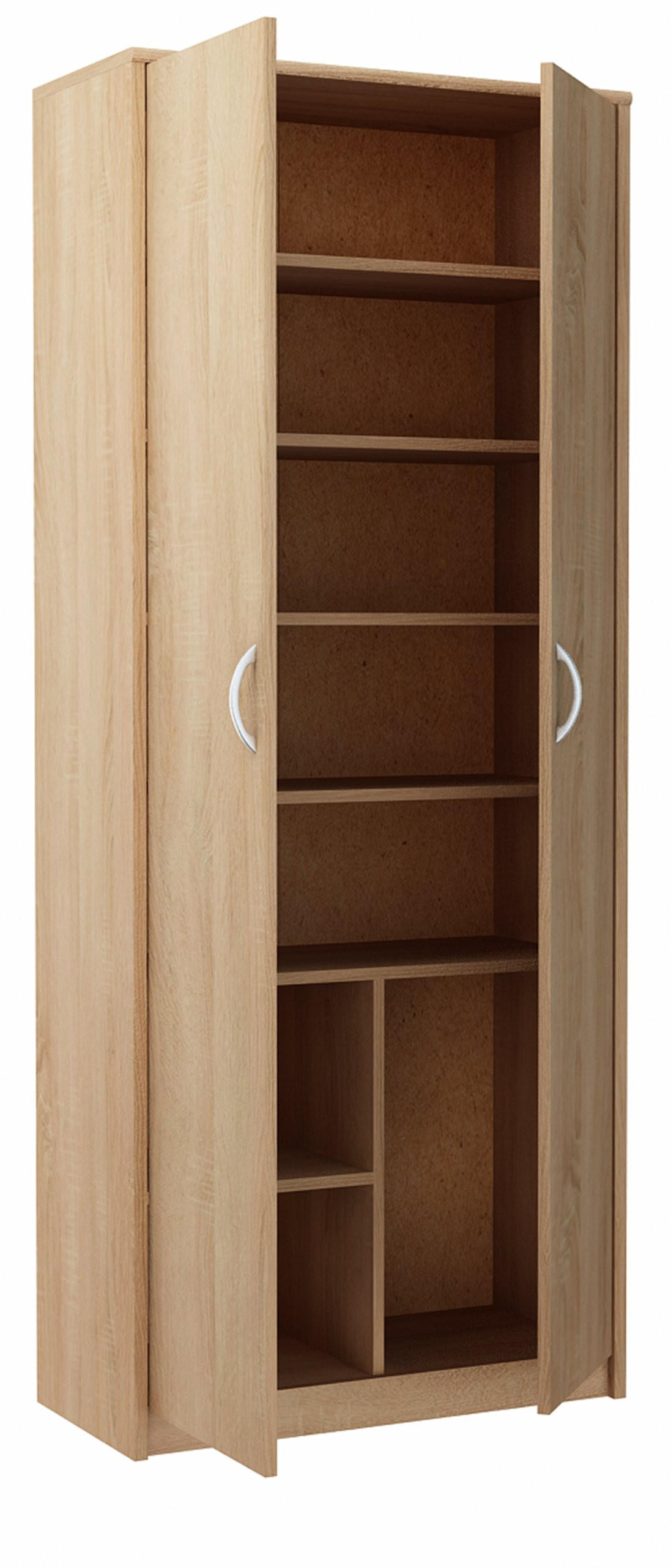BÜCHERREGAL R4 Sonoma Eiche 74/35/180 cm - Sonoma Eiche, Holzwerkstoff (74/180/35cm) - Matkam Möbel