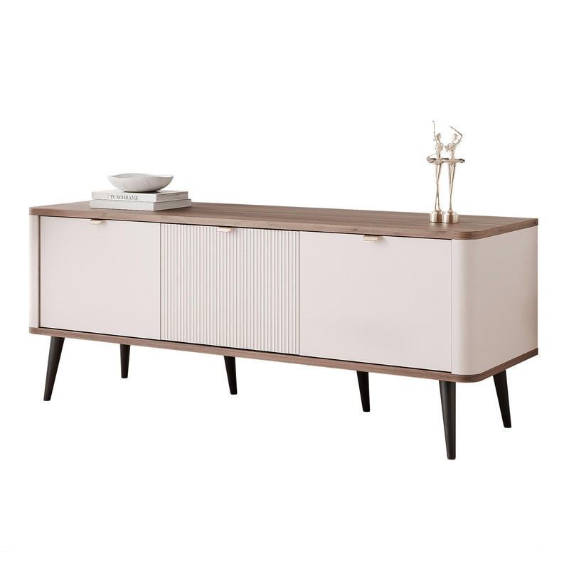 Idohome Tv-Lowboard Nussbaum 130x52x40 cm