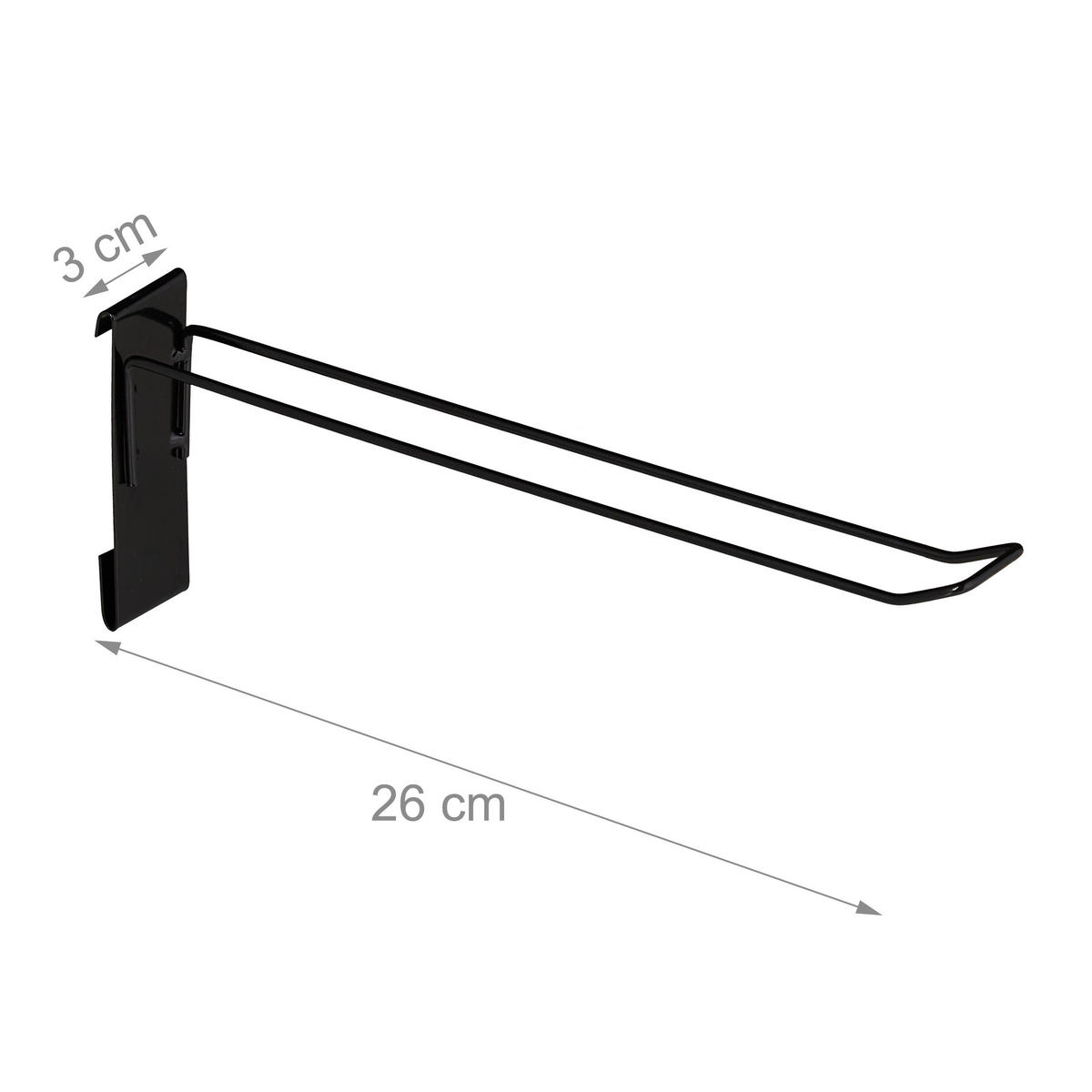 LOCHBLECHSTÄNDER - Schwarz, Metall (65.5/215/44.5cm) - Relaxdays