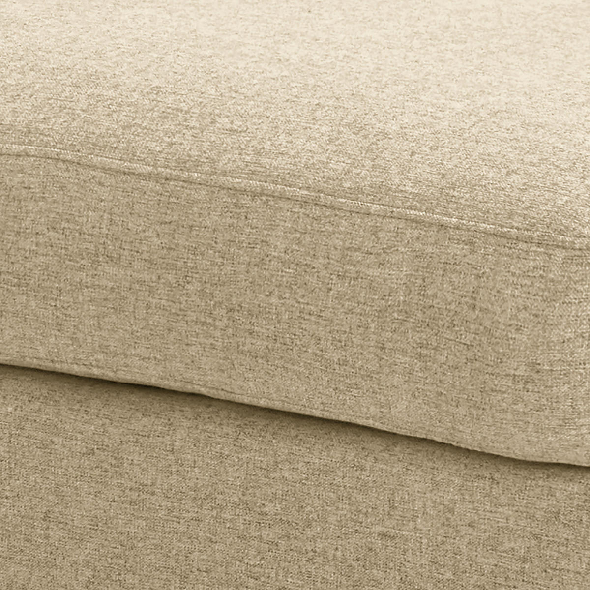 POLSTERHOCKER - Beige, Holz/Birkenholz (72/47/49cm) - home24