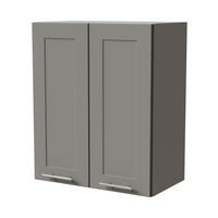HÄNGESCHRANK Oslo W3/60 Grau / Dust Grey Matt 60 / 32,5 / 72cm - Grau, Holz/Holzwerkstoff (60/72/32.5cm) - Feldmann-Wohnen