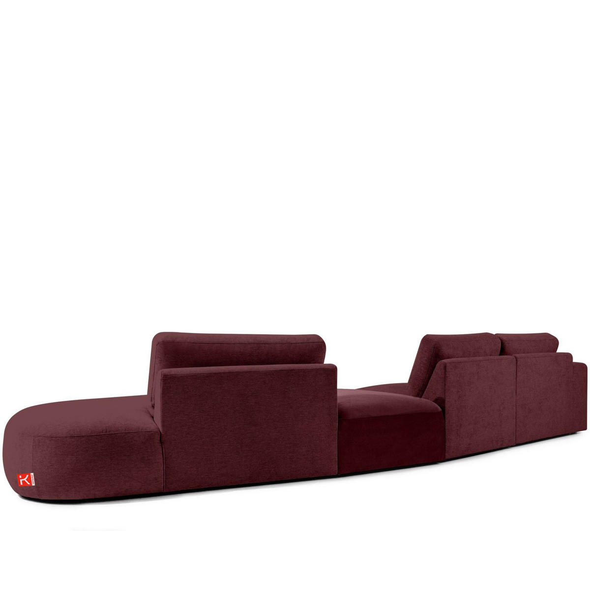 5-SITZER ECKSOFA ZUCCO Chenille rechts,Violett - Violett, Textil (430/84/105cm) - KONSIMO®