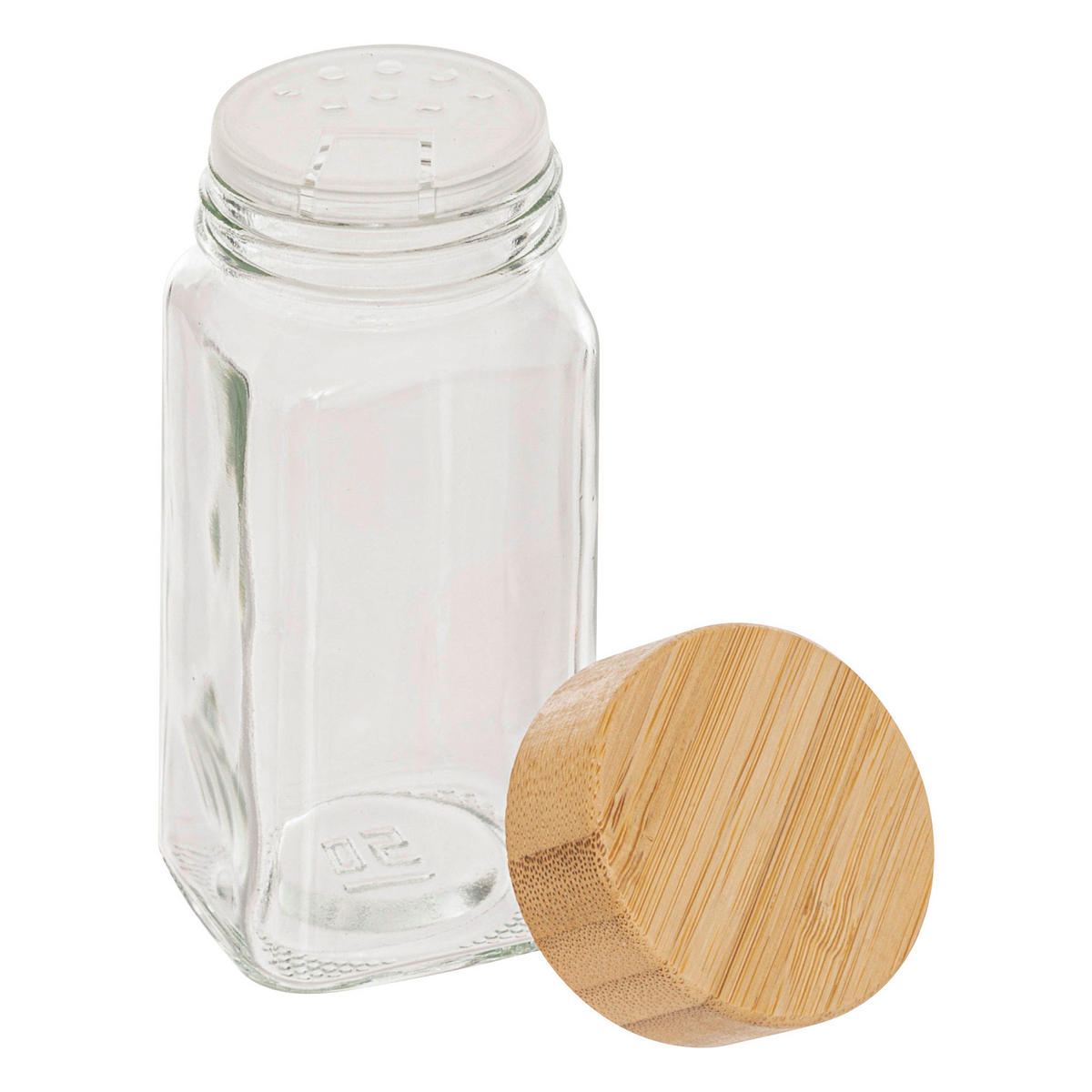 GEWÜRZBEHÄLTER-SET Formo 120 ml 15,3/10,5/10,9 cm - Transparent, Glas (10.5/10.9/15.3cm) - 5five Simply Smart
