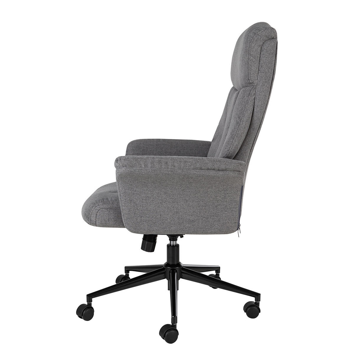 BÜROSTUHL - Flachgewebe / Nylon - Grau, Kunststoff/Textil (70/107/72cm) - home24