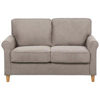 2-SITZER-SOFA Stoff hellbraun Ronneby - Hellbraun/Braun, Textil (140/88/78cm) - Beliani