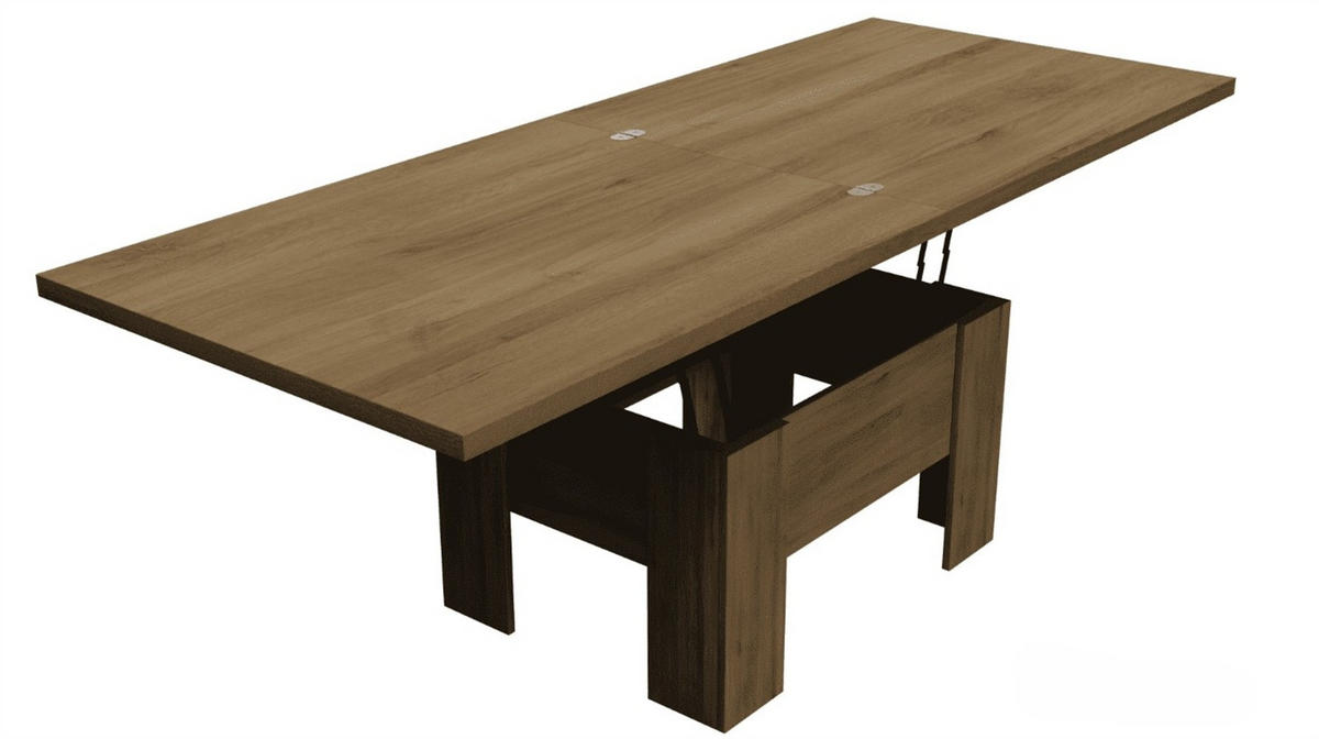 ESSTISCH ROKAR Ausziehbar 100 - 200 / 80 x 78 cm - Alteiche/Eichefarben, Holz (100/80/78cm) - MASSENO